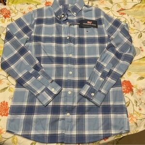 Vineyard Vines Boys Plaid Long Sleeve Button Up